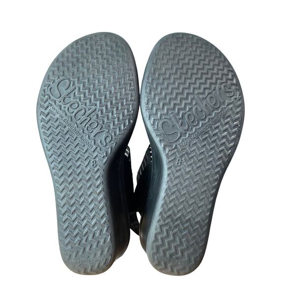 Skechers Cali Womens 8 Rumblers Memory Foam Slingback Stretch Band Sandals - Picture 5 of 6